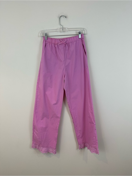 Zara Other - Zara Kids Pink Lace Ruffle Hem Pull-On Pants Size 13-14 Girl's